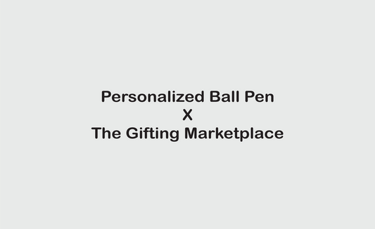 Personalized White & Blue Plastic Ball Pen – Practical Branding with a Professional Touch