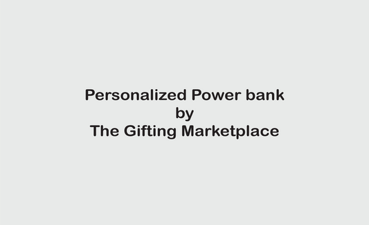 Personalized White 10000mAh Power Bank – Powerful Gifting Made Personal