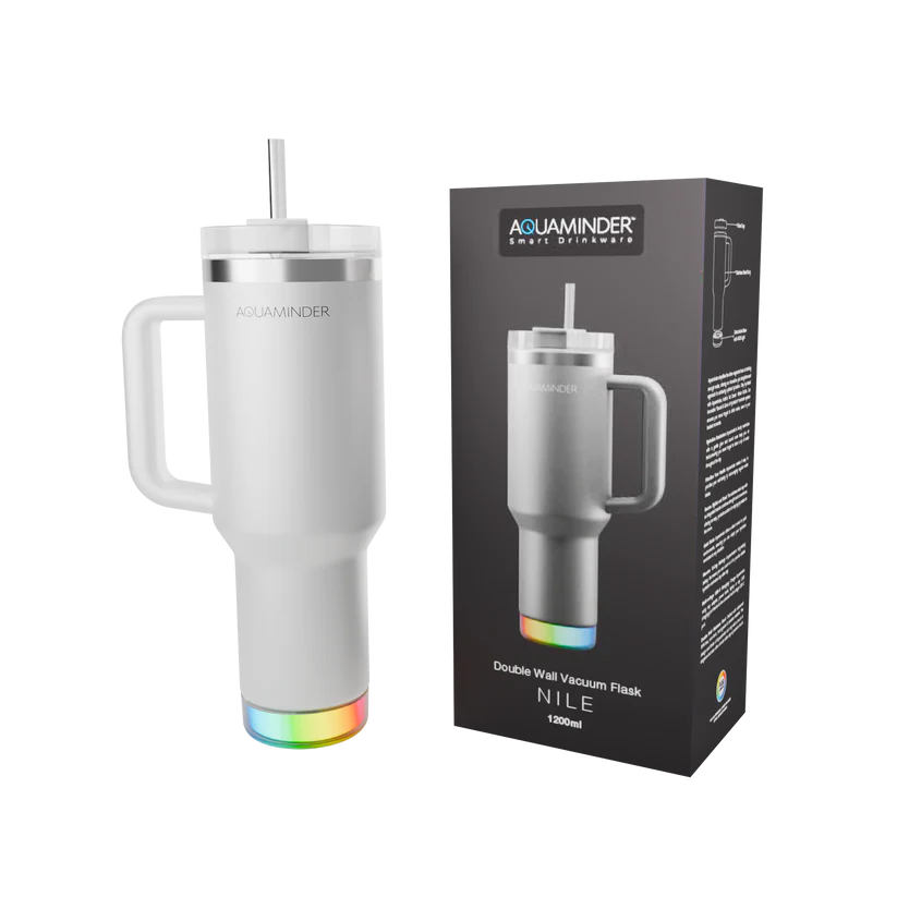 Personalized 1.2L Stainless Steel Smart Tumbler with Handle, Straw & Lid | Premium SS304 Hydration Reminder Bottle – For Corporate Gifting, Return Gift, Event Gift, Promotions XTNILE - The Gifting Marketplace