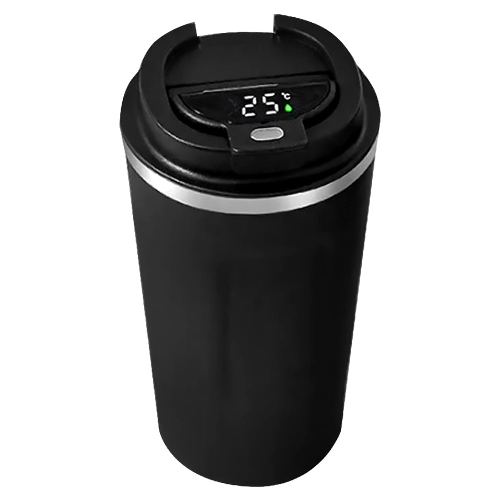 Personalized Black Temperature Travel Tumbler 500ml - For Corporate Gifting, Return Gift, Gifts for Events Promotional Giveaway TGMGC-415
