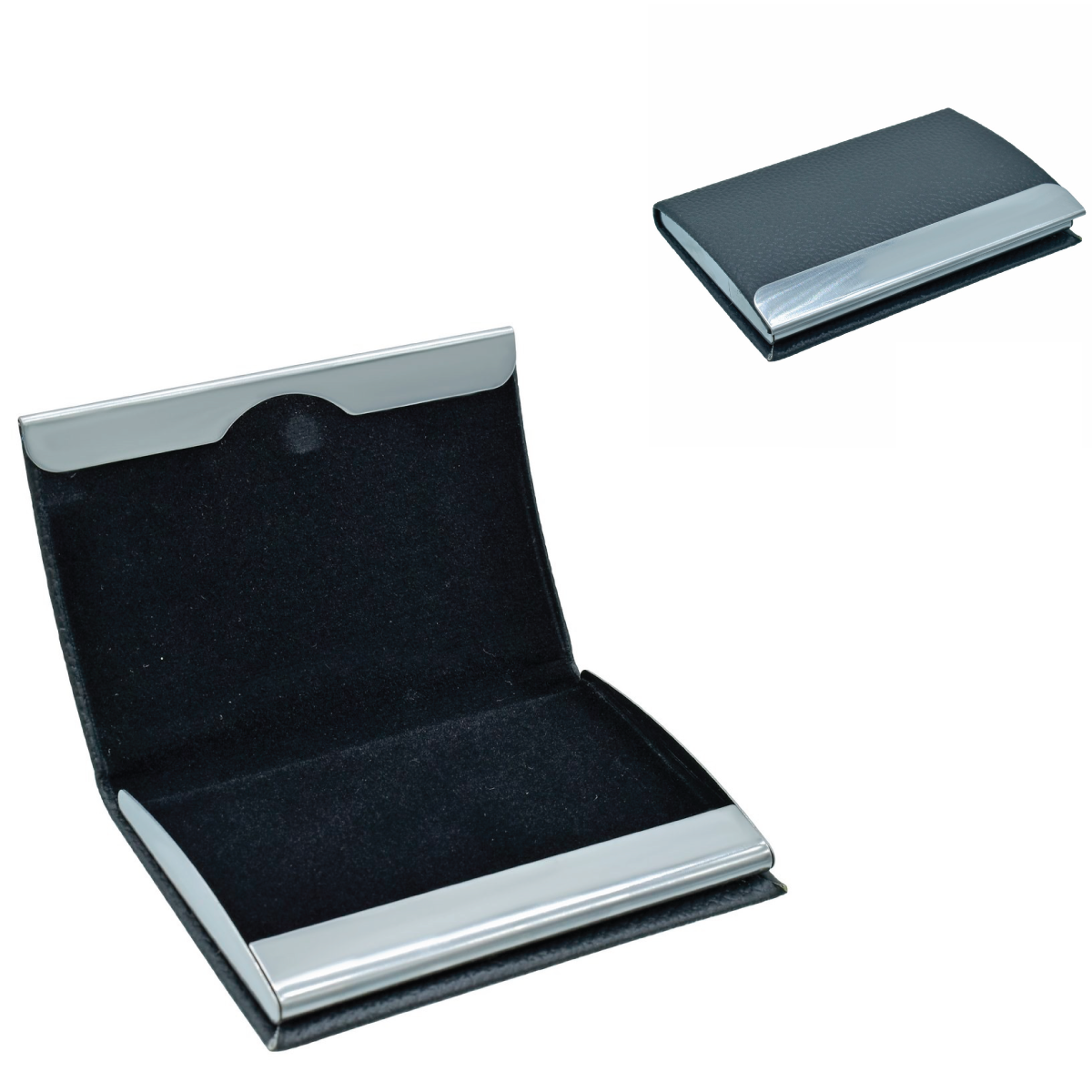 Personalized Engraved Black Magnetic Business Visiting Card Holder - For Corporate Gifting, Event Gifting, Freebies, Promotions JA 21