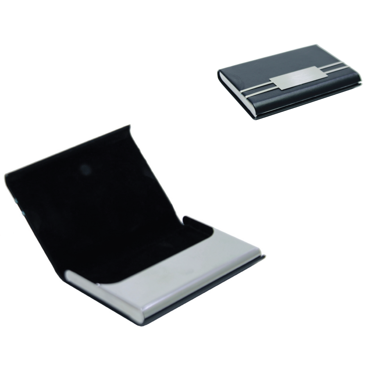 Personalized Engraved Black Magnetic Business Visiting Card Holder - For Corporate Gifting, Event Gifting, Freebies, Promotions JA MCH18