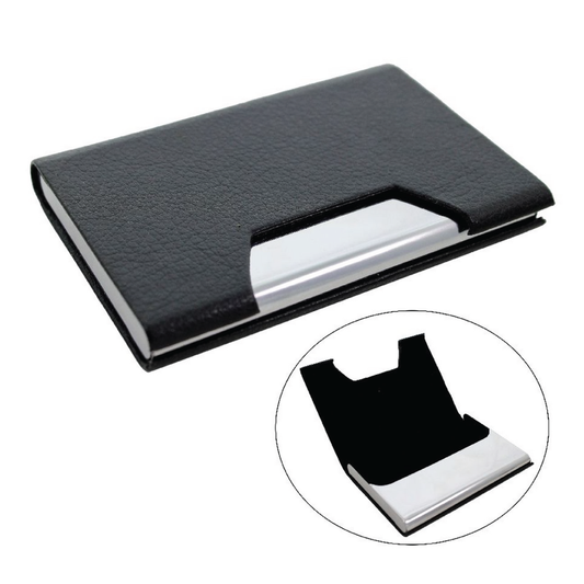 Personalized Engraved Black Magnetic Business Visiting Card Holder - For Corporate Gifting, Event Gifting, Freebies, Promotions JA 35