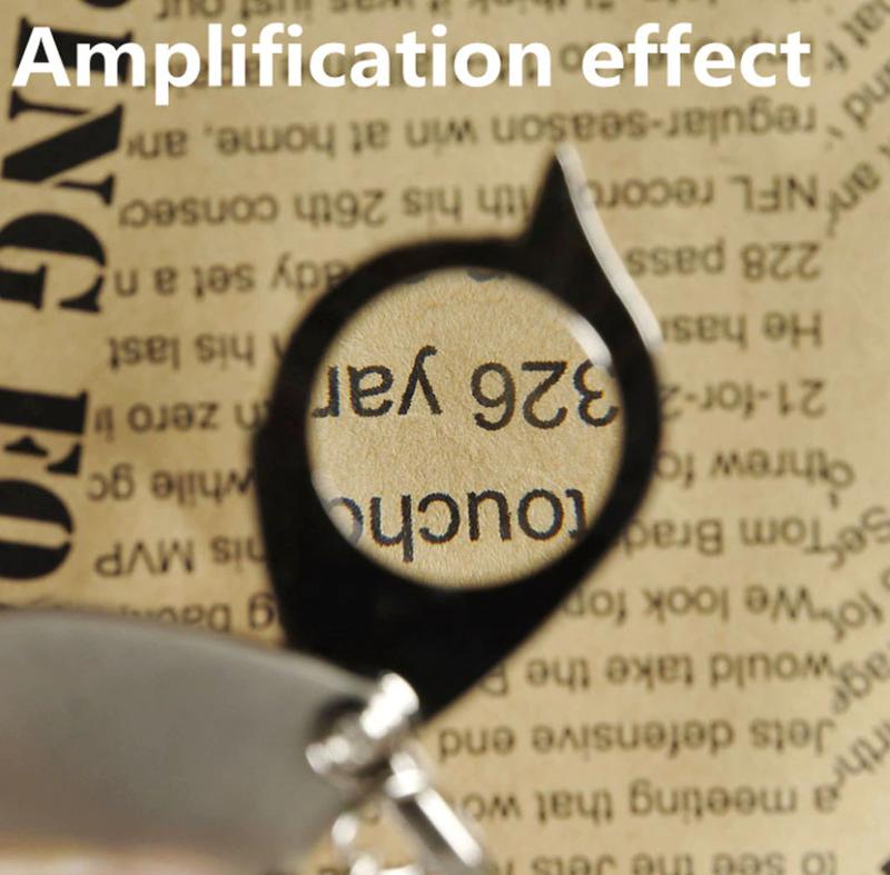 Personalized Both Sides Engraved Keychain with Magnifier - For Corporate Gifting, Event or Exhibition Freebies, Promotional Item, Return Gift JAKC-U235