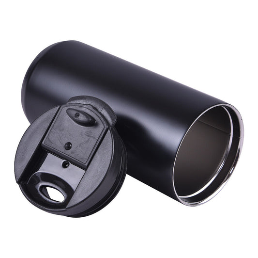 Personalized Black Insulated Travel Coffee Tumbler Cup - For Corporate Gifting, Return Gift, Gifts for Events Promotional Giveaway, Employee Stakeholder Customer Gifting - TGMGC186