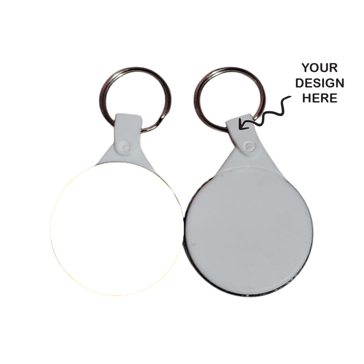 Customized 44 mm Round Keychain - For Corporate Gifting, Event Freebies, Promotions, College or School Events TGMEBKC2