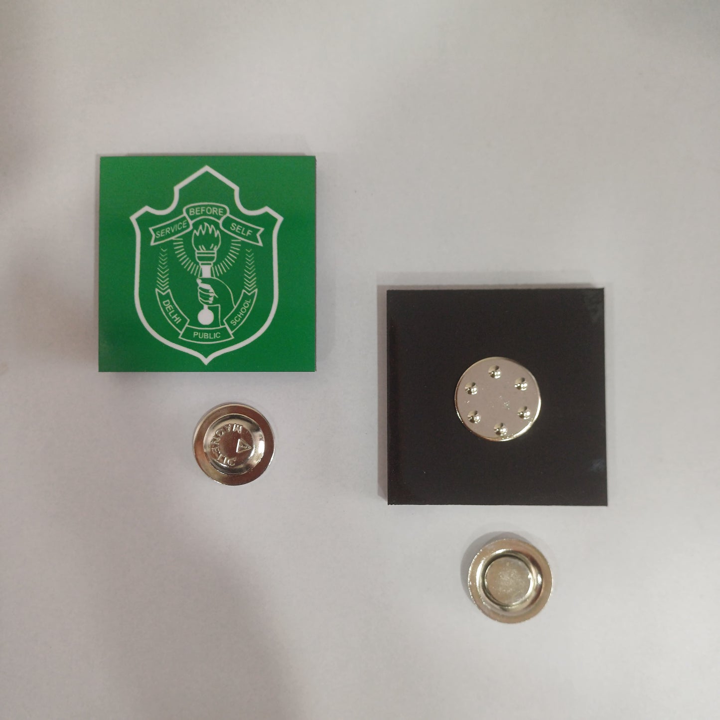 Personalized Square 44mm Magnetic Badges for Promotions, Events, Freebies, Corporate Gifting, Staff & Exhibitions