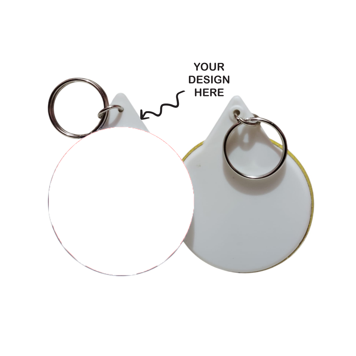 Customized 58 mm Round Keychain - For Corporate Gifting, Event Freebies, Promotions, College or School Events TGMEBKC1