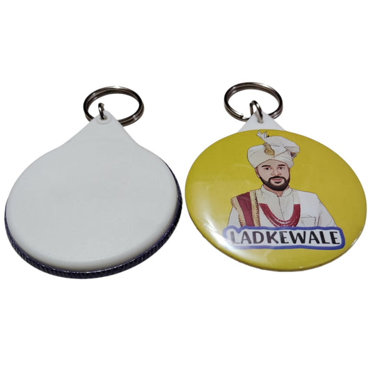Customized 58 mm Round Keychain - For Corporate Gifting, Event Freebies, Promotions, College or School Events TGMEBKC1
