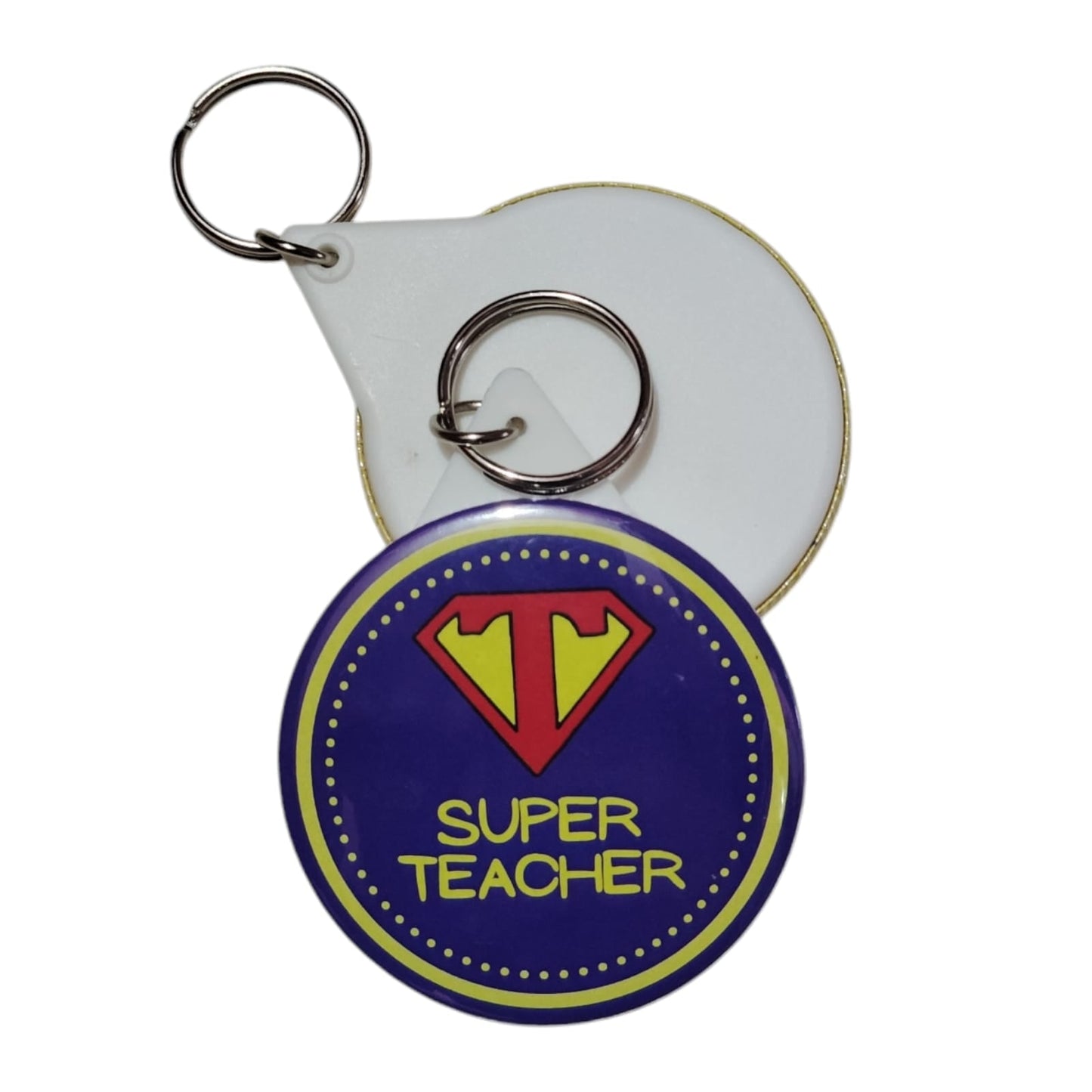 Customized 58 mm Round Keychain - For Corporate Gifting, Event Freebies, Promotions, College or School Events TGMEBKC1