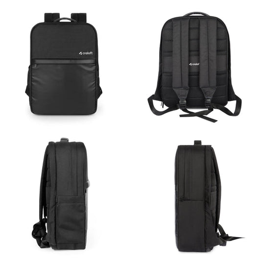 21L Personalized Black Office Laptop Backpack - For Employee Gifting, Corporate Gifting, Customer and Stakeholder Gifting, Colleges, Classes, Schools Use - CL-CB2