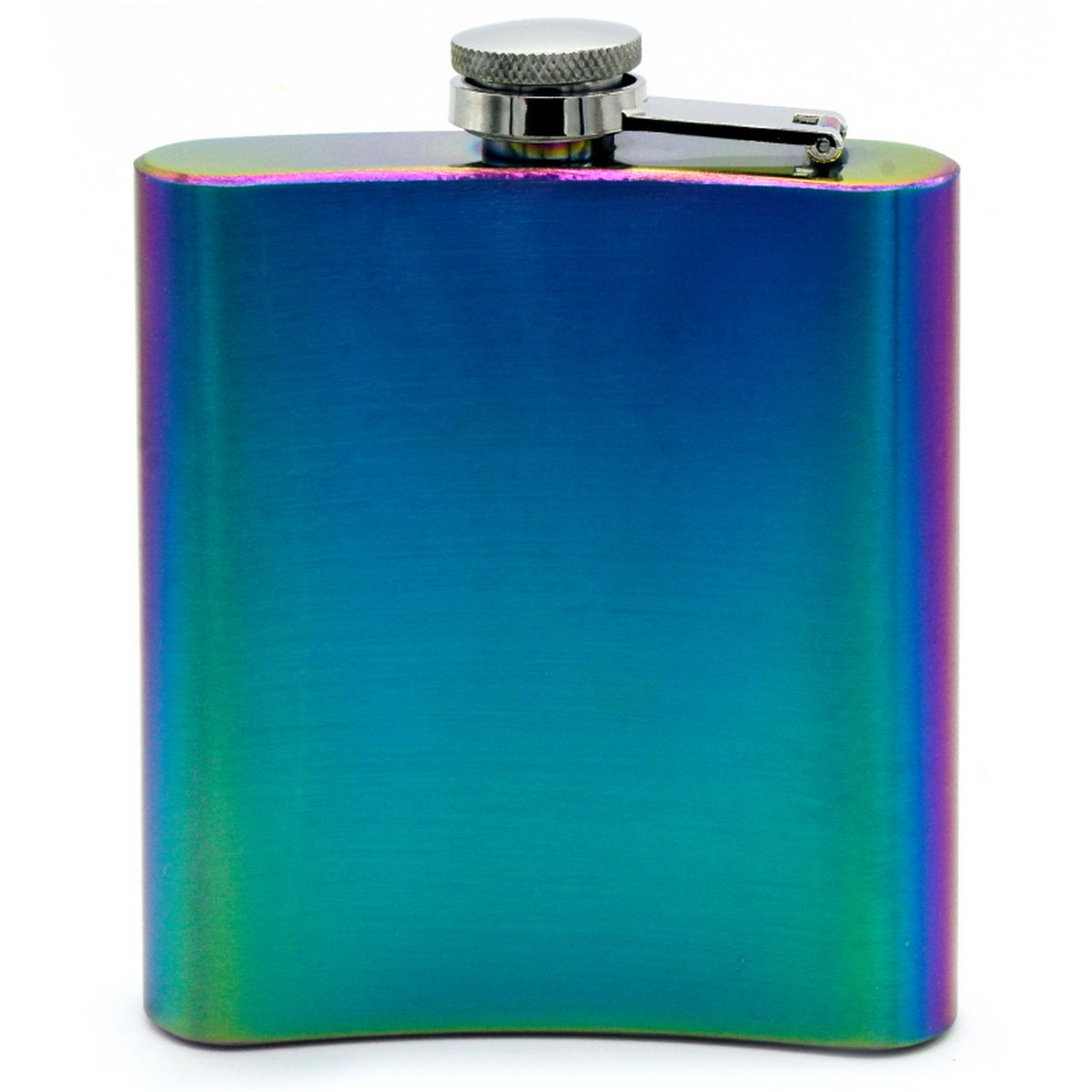 Personalized Rainbow Stainless Steel Hip Flask - For Corporate Gifting, Return Gift, Personal Use JA70ZMC