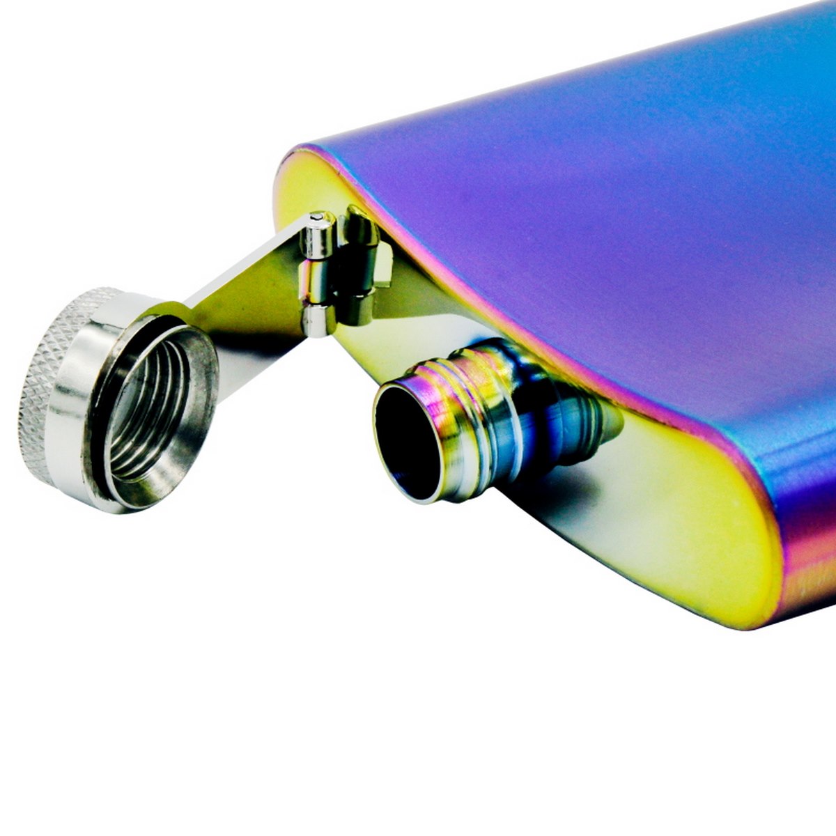 Personalized Rainbow Stainless Steel Hip Flask - For Corporate Gifting, Return Gift, Personal Use JA70ZMC
