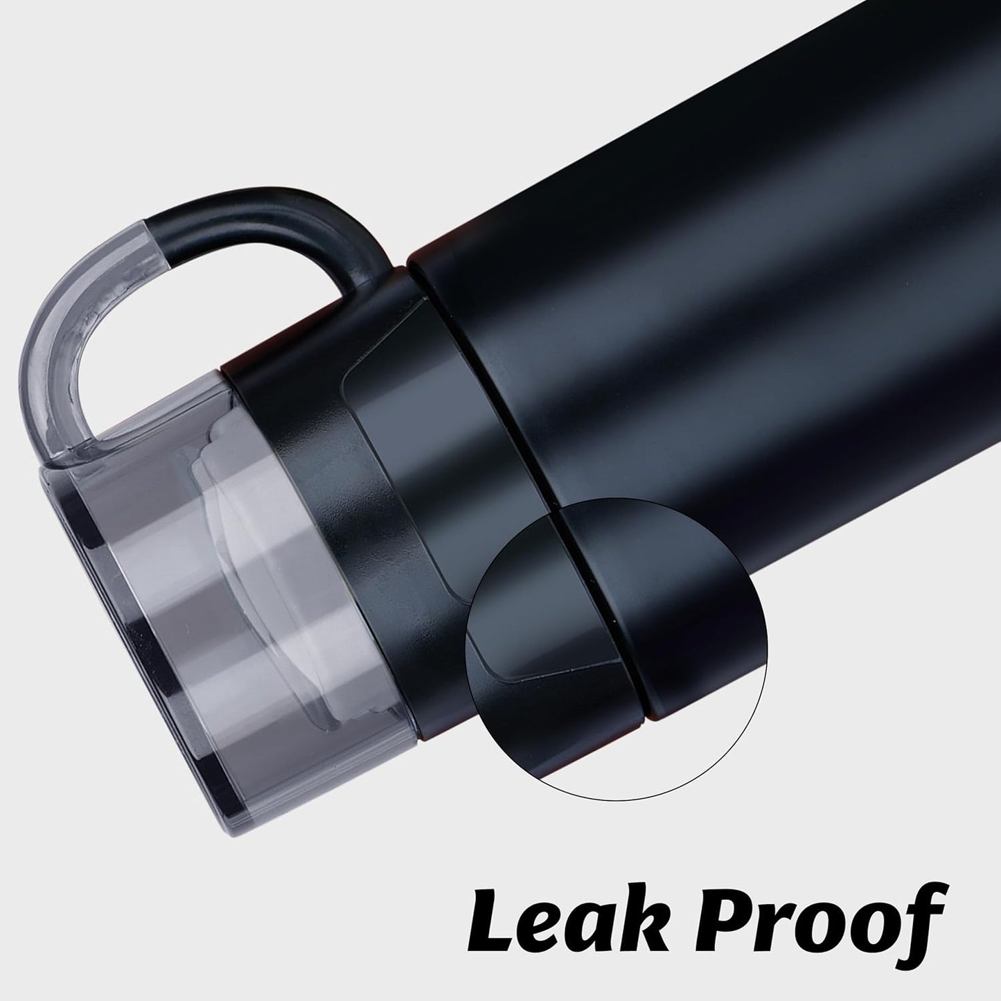 Personalized Multicolor UV Printed Black Insulated Steel Vacuum Bottle - 500ml - For Corporate Gifting, Return Gift, Event Freebies and Promotions TGMGC-492