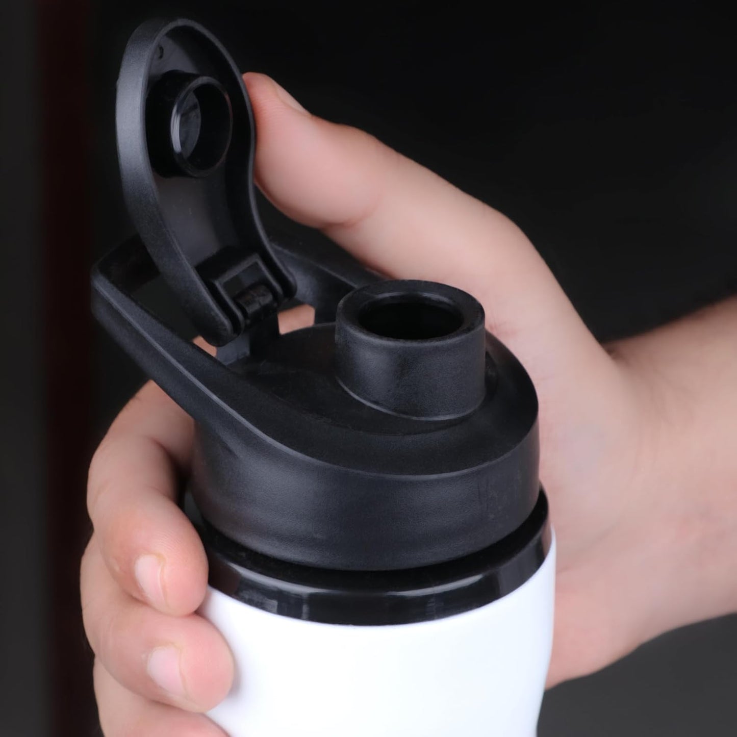 Personalized White Steel Sports Sipper Water Bottle - 750ml - For Corporate Gifting, Return Gift, Event Freebies and Promotions TGMGC-92W