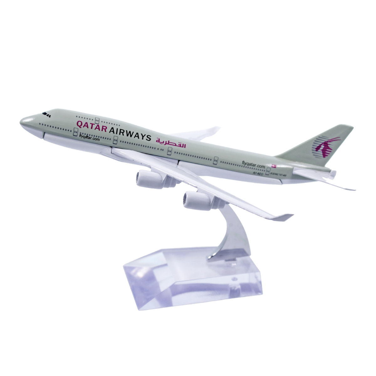 Aircraft Model Small Qatar Airways - For Office Use, Personal Use, or Corporate Gifting-JA