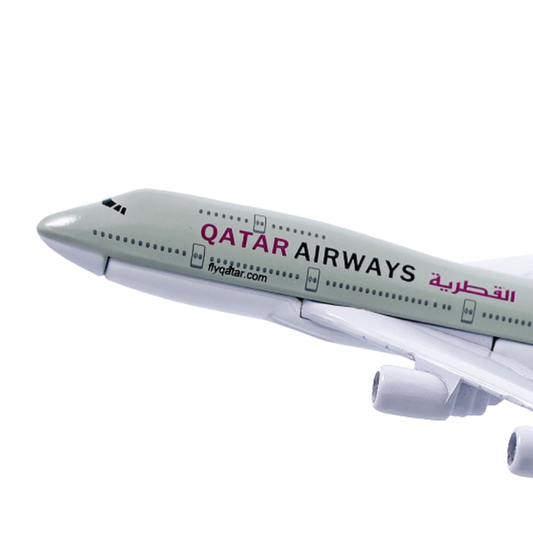 Aircraft Model Small Qatar Airways - For Office Use, Personal Use, or Corporate Gifting-JA