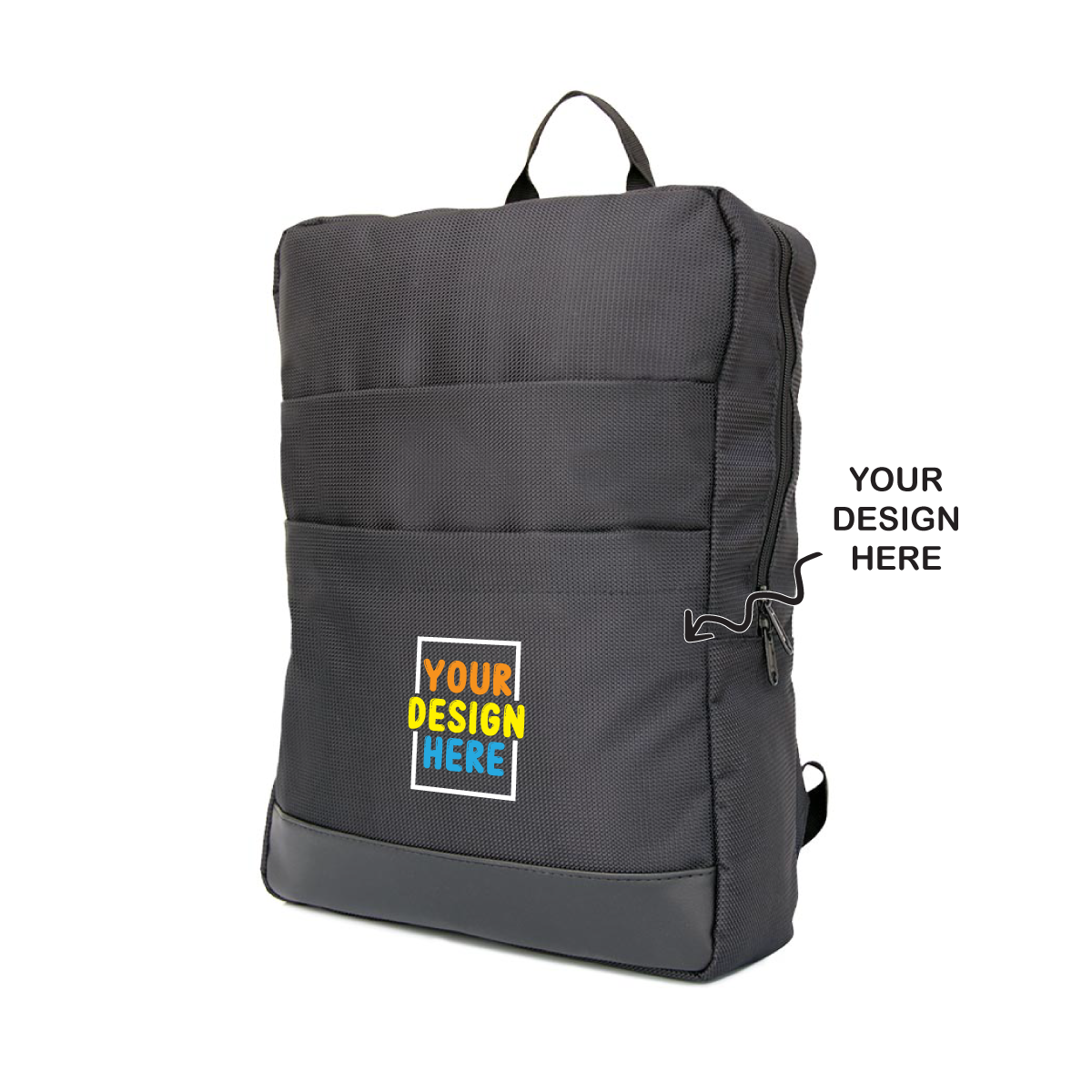 Personalized Multi Pocket Black Backpack - For Employees, Travelers, Corporate, Client or Dealer Gifting, Events Promotional Freebies BGS06 - The Gifting Marketplace