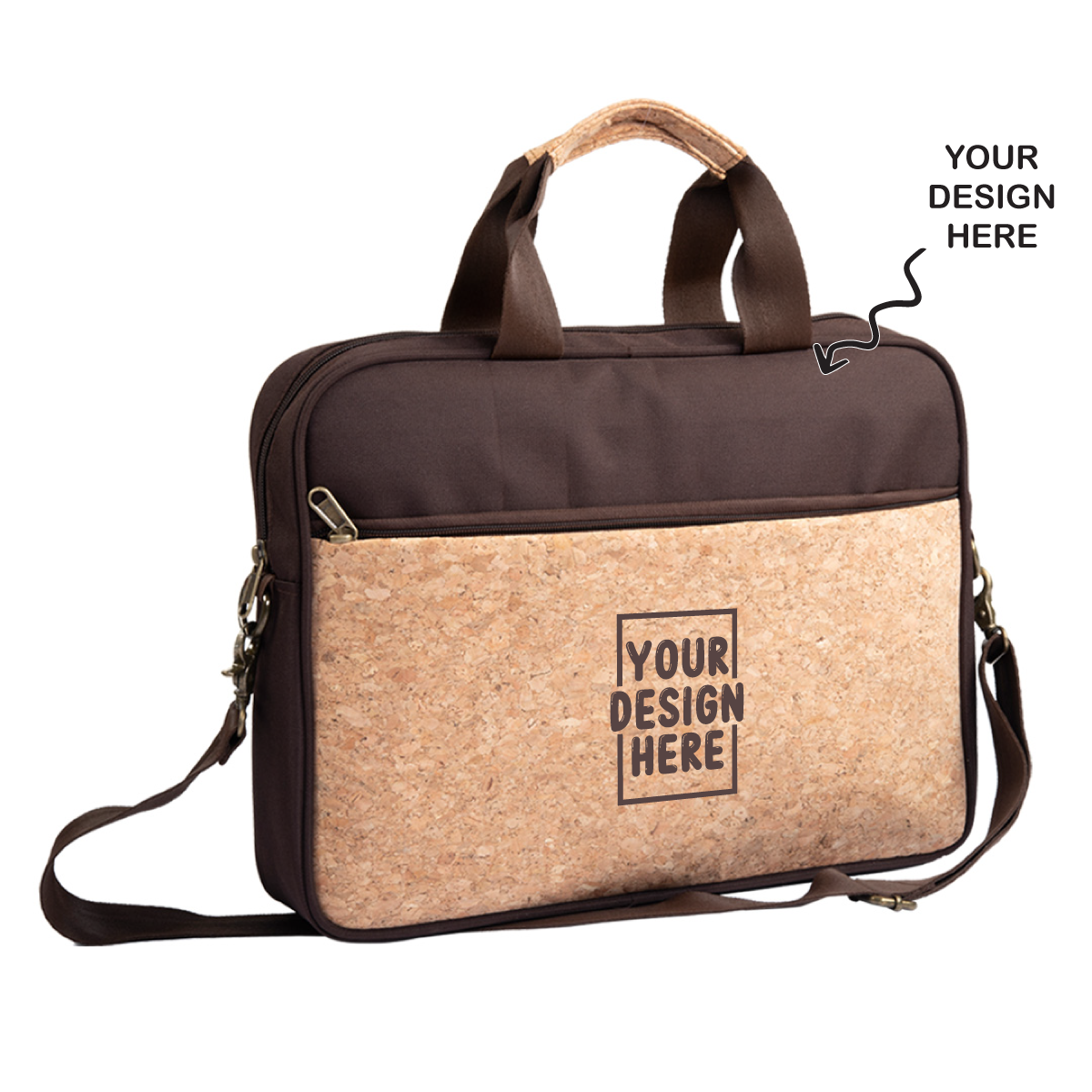 Personalized Dual Tone Eco-Friendly Laptop Bag - For Employees, Travelers, Corporate, Client or Dealer Gifting, Events Promotional Freebies BGS16
