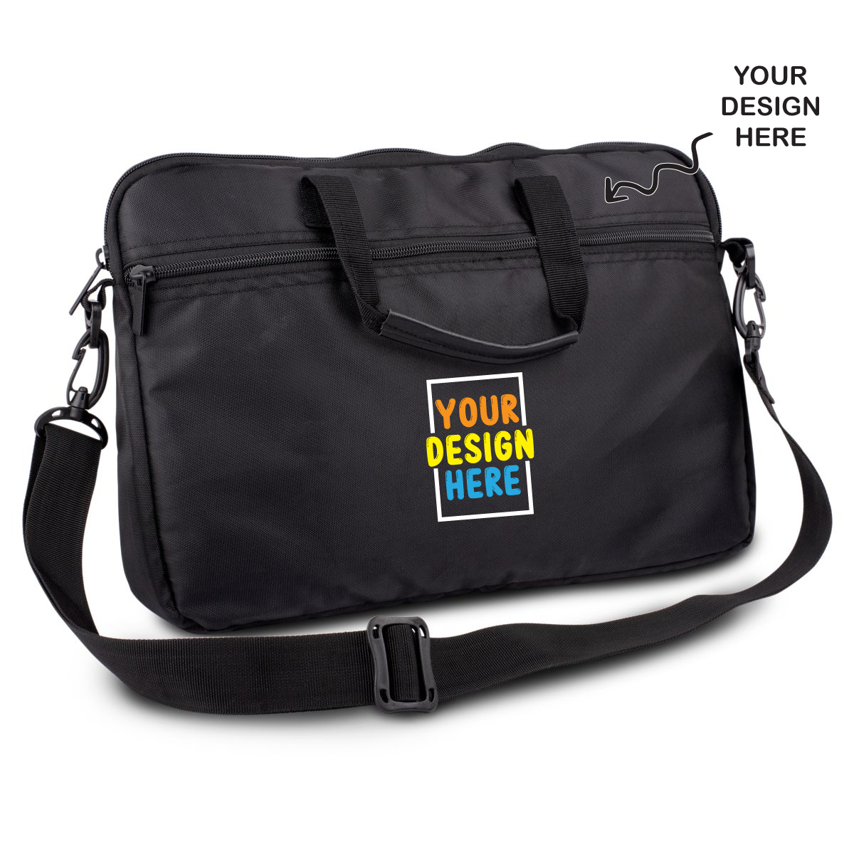 Personalized Black Laptop Sleeve - For Employees, Travelers, Corporate, Client or Dealer Gifting, Events Promotional Freebies BGS28 - The Gifting Marketplace
