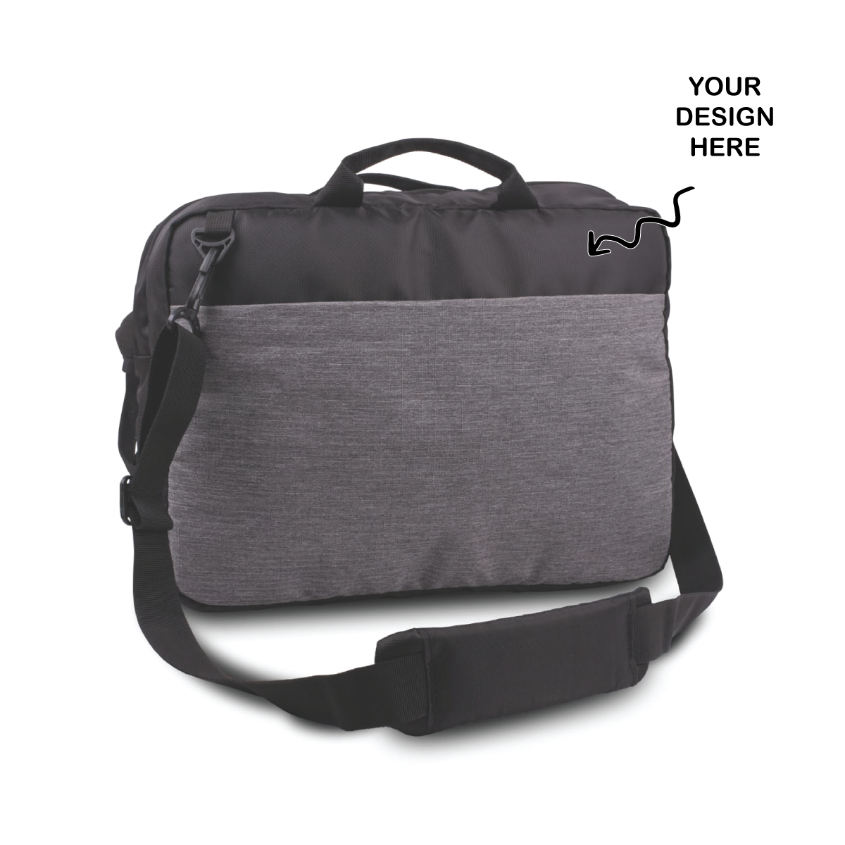 Personalized Multipurpose Black Laptop Sling cum Backpack - For Employees, Travelers, Corporate, Client or Dealer Gifting, Events Promotional Freebies BGS39