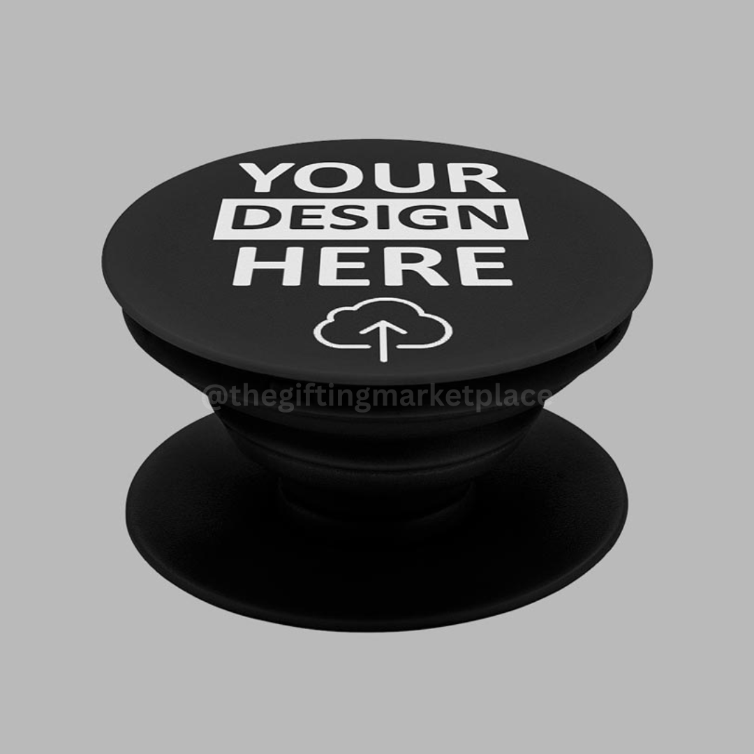 Customized or Personalized Black Expandable Phone Mount - For Corporate Gifting, Event Freebies, Promotions, College or Company Events TGMPG