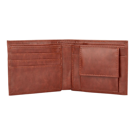 Pen and Wallet Brown 2in1 Combo Gift Set - For International Men's Day Gift, Employee Joining Kit, Corporate, Client or Dealer Gifting, Promotional Freebie JKSR128