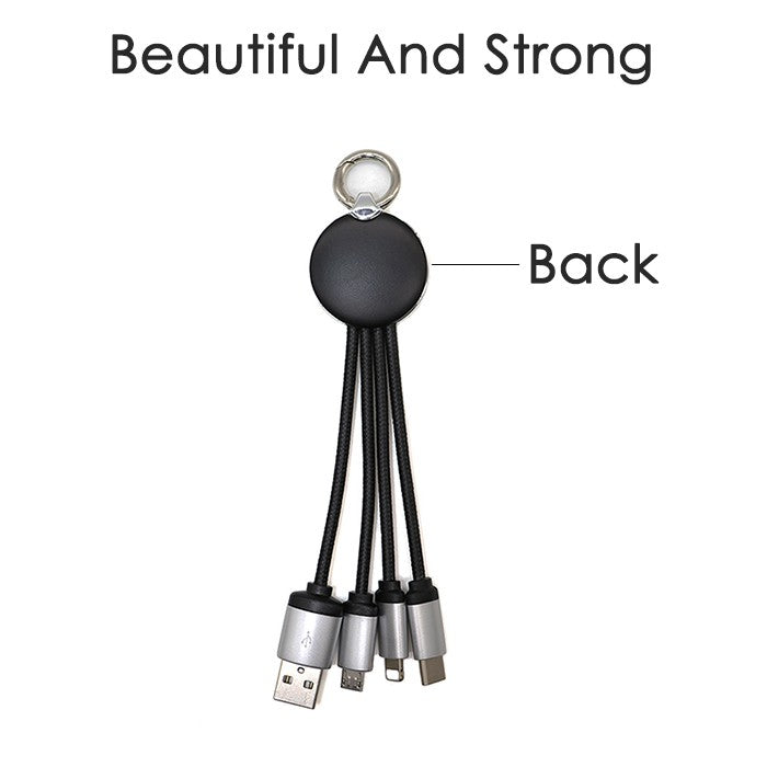Personalized Engraved Glowing Logo Charger Cable - For Office Use, Personal Use, or Corporate Gifting BGC78