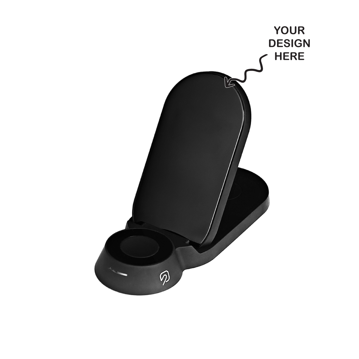 Personalized Logo Glow Multipurpose 3in1 Wireless Charger - For Corporate Gifting, Event Gifting, Freebies, Return Gift, Promotions - HK10289