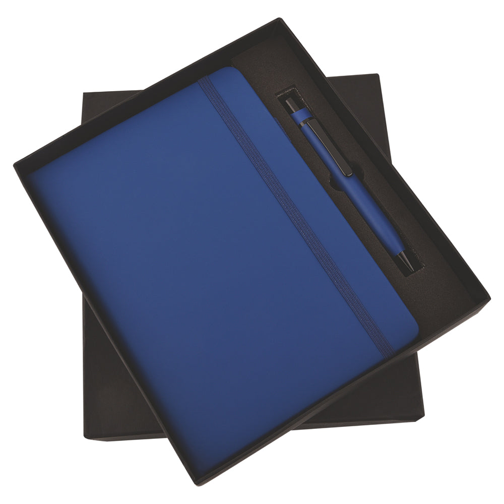 Blue Notebook Diary and Pen 2in1 Combo Gift Set - For Employee Joining Kit, Corporate, Client or Dealer Gifting JKSR140