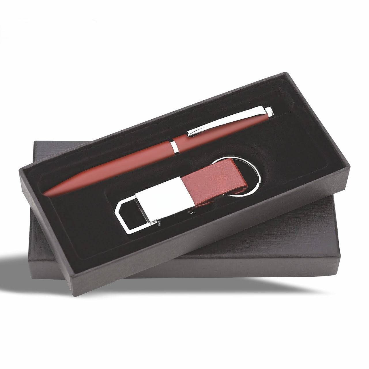 Personalized Engraved Brown Pen & Keychain Gift Set – Custom 2-in-1 Combo for Corporate Gifting, Employee Welcome Kit, Client & Dealer Gifts, Event Giveaways – JKSR112 - The Gifting Marketplace
