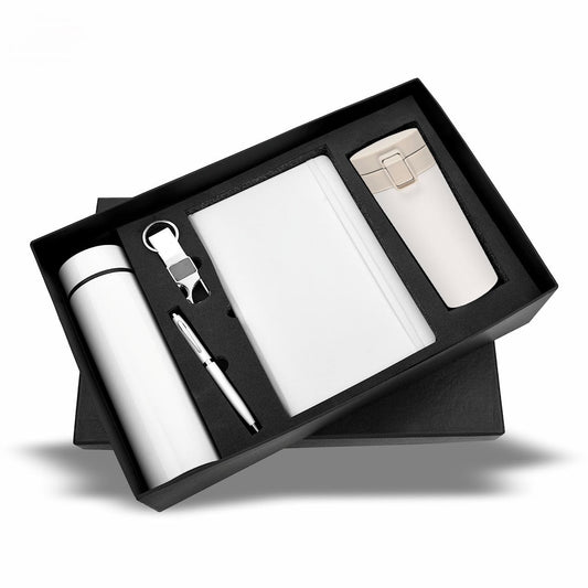 5in1 Personalized Combo Gift Set A5 Notebook Diary, Pen, Keychain, Bottle, and Tumbler - For Employee Joining Kit, Corporate Gifting, Return Gift, Exhibition Freebies, Event Gifting JKSR208