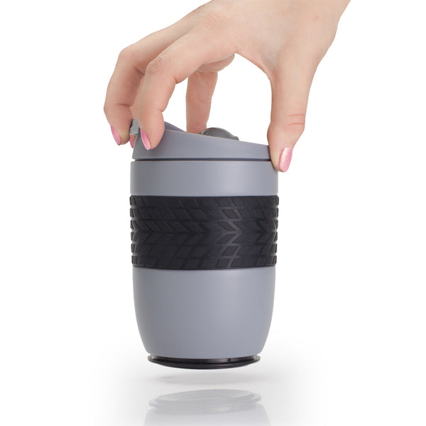 Personalized White 300ml Spill Free Suction SS Mug - For Corporate, Client or Dealer Gifting, Promotional Freebie BGH138