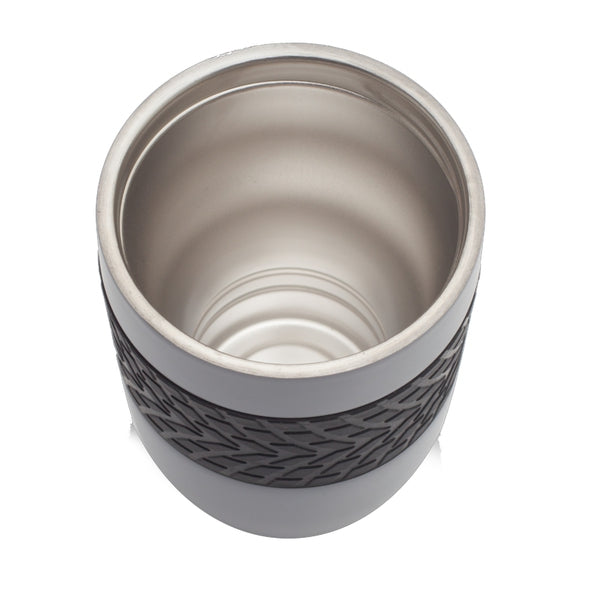 Personalized White 300ml Spill Free Suction SS Mug - For Corporate, Client or Dealer Gifting, Promotional Freebie BGH138