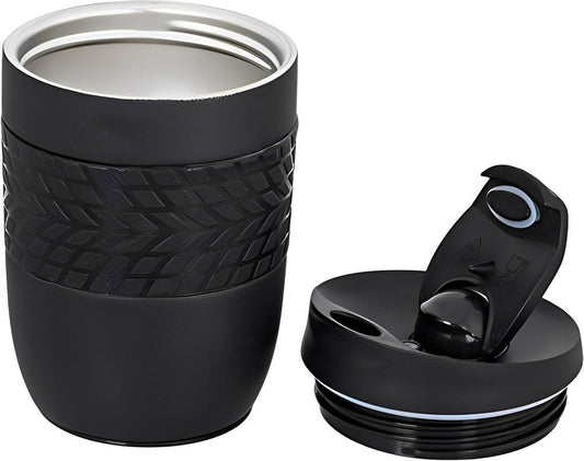 Personalized Black 300ml Spill Free Suction SS Mug - For Corporate, Client or Dealer Gifting, Promotional Freebie BGH138