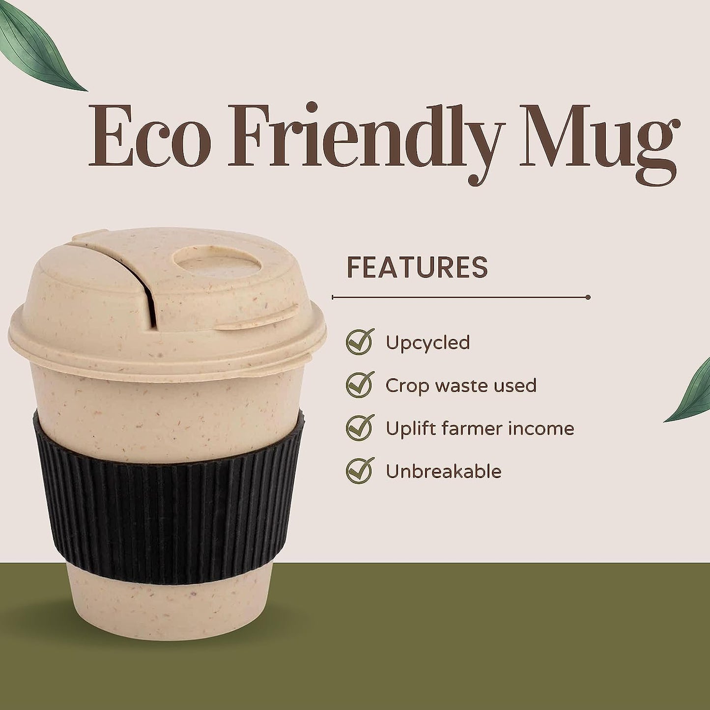 Personalized 250ml Eco-Friendly Bamboo Coffee Mug - For Corporate, Client or Dealer Gifting, Promotional Freebie BGH222