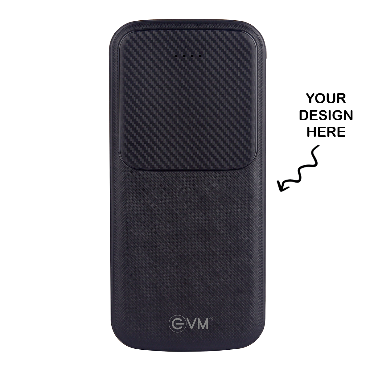 Personalized Black 10000mAh Power Bank - For Corporate Gifting, Event Gifting, Freebies, Promotions - HK1003