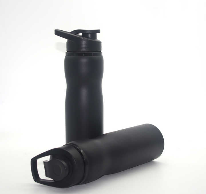 Personalized Black Steel Sports Sipper Water Bottle - 750ml - For Corporate Gifting, Return Gift, Event Freebies and Promotions TGMGC-92BK - The Gifting Marketplace