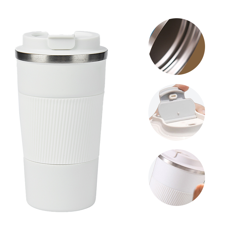 Personalized White Anti-Slip Gripper Tumbler 500ml - For Corporate Gifting, Return Gift, Gifts for Events Promotional Giveaway TGMGC-425