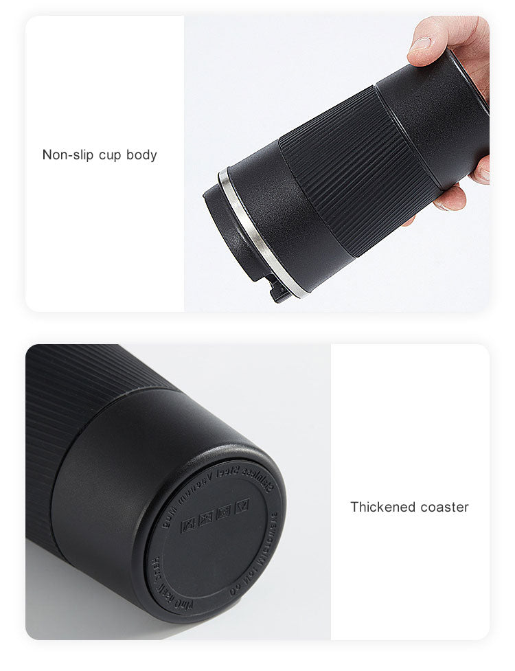 Personalized Black Anti-Slip Gripper Tumbler 500ml - For Corporate Gifting, Return Gift, Gifts for Events Promotional Giveaway TGMGC-424