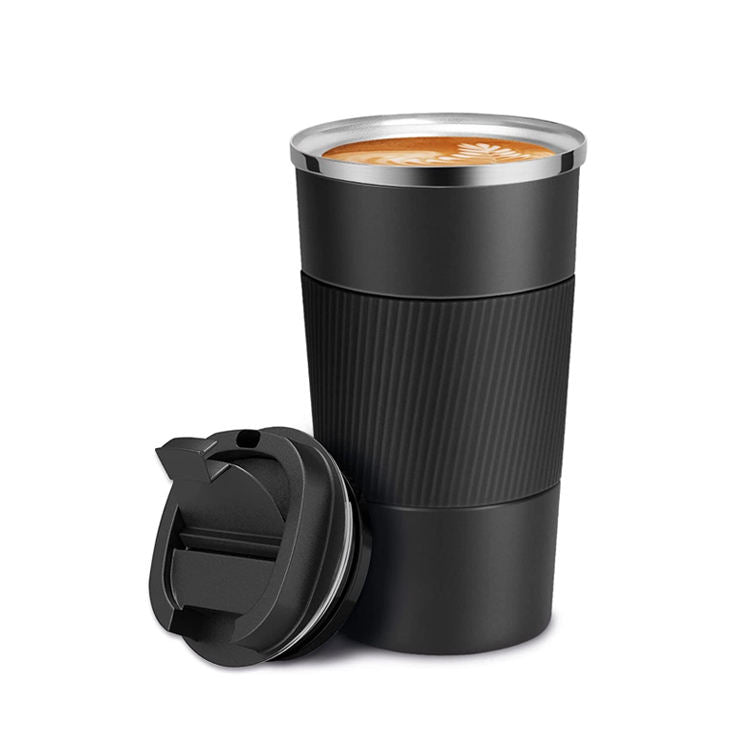 Personalized Black Anti-Slip Gripper Tumbler 500ml - For Corporate Gifting, Return Gift, Gifts for Events Promotional Giveaway TGMGC-424