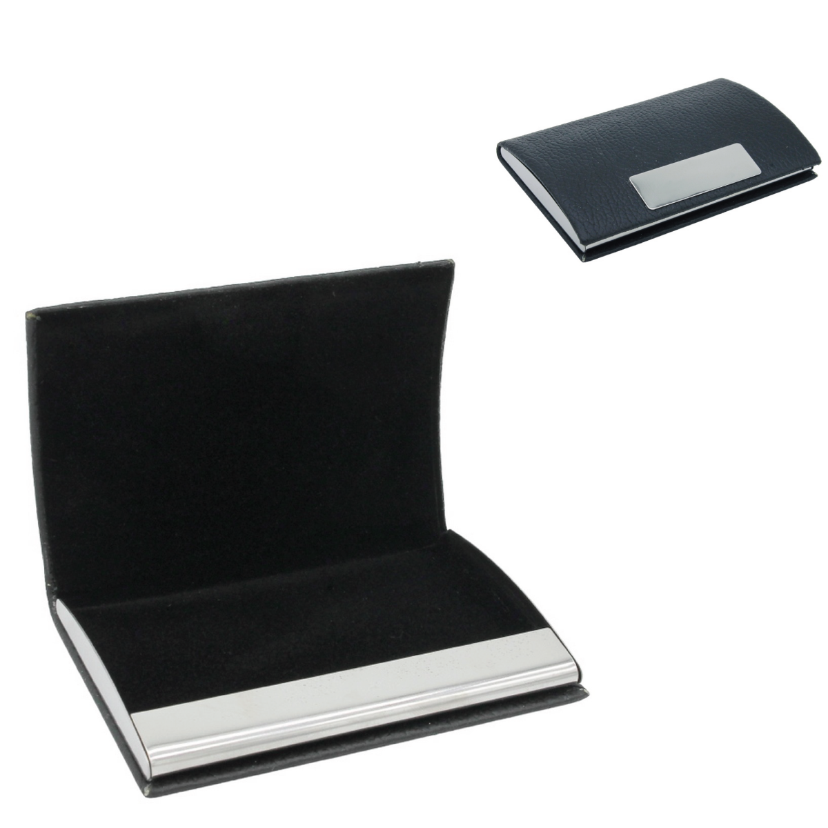 Personalized Engraved Black Magnetic Business Visiting Card Holder - For Corporate Gifting, Event Gifting, Freebies, Promotions JA 10
