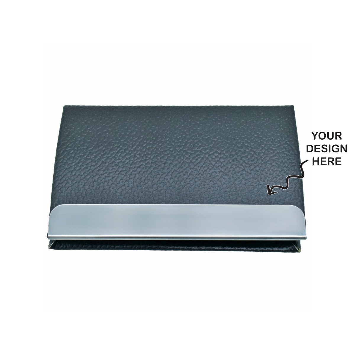 Personalized Engraved Black Magnetic Business Visiting Card Holder - For Corporate Gifting, Event Gifting, Freebies, Promotions JA 21
