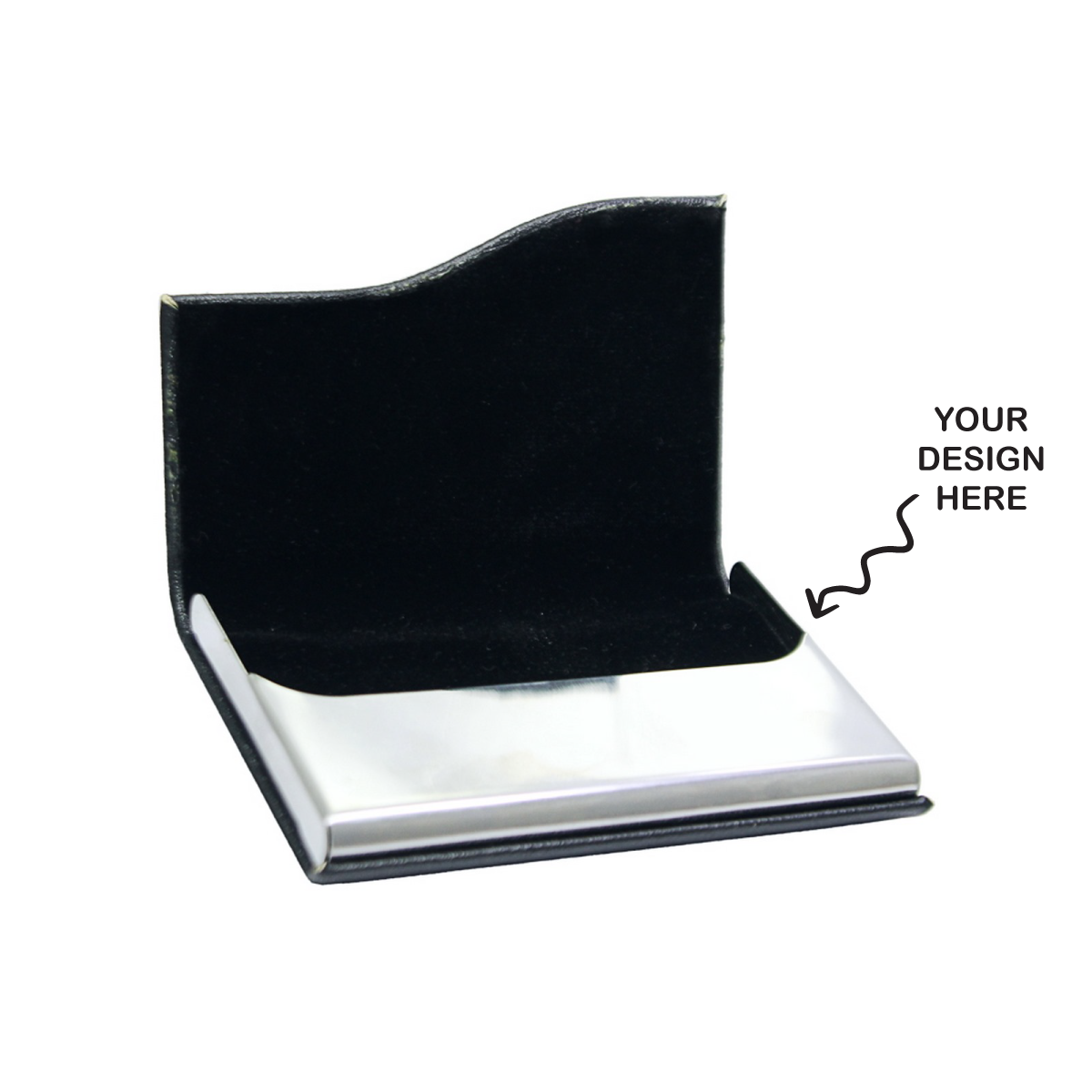 Personalized Engraved Black Magnetic Business Visiting Card Holder - For Corporate Gifting, Event Gifting, Freebies, Promotions JA MCH29