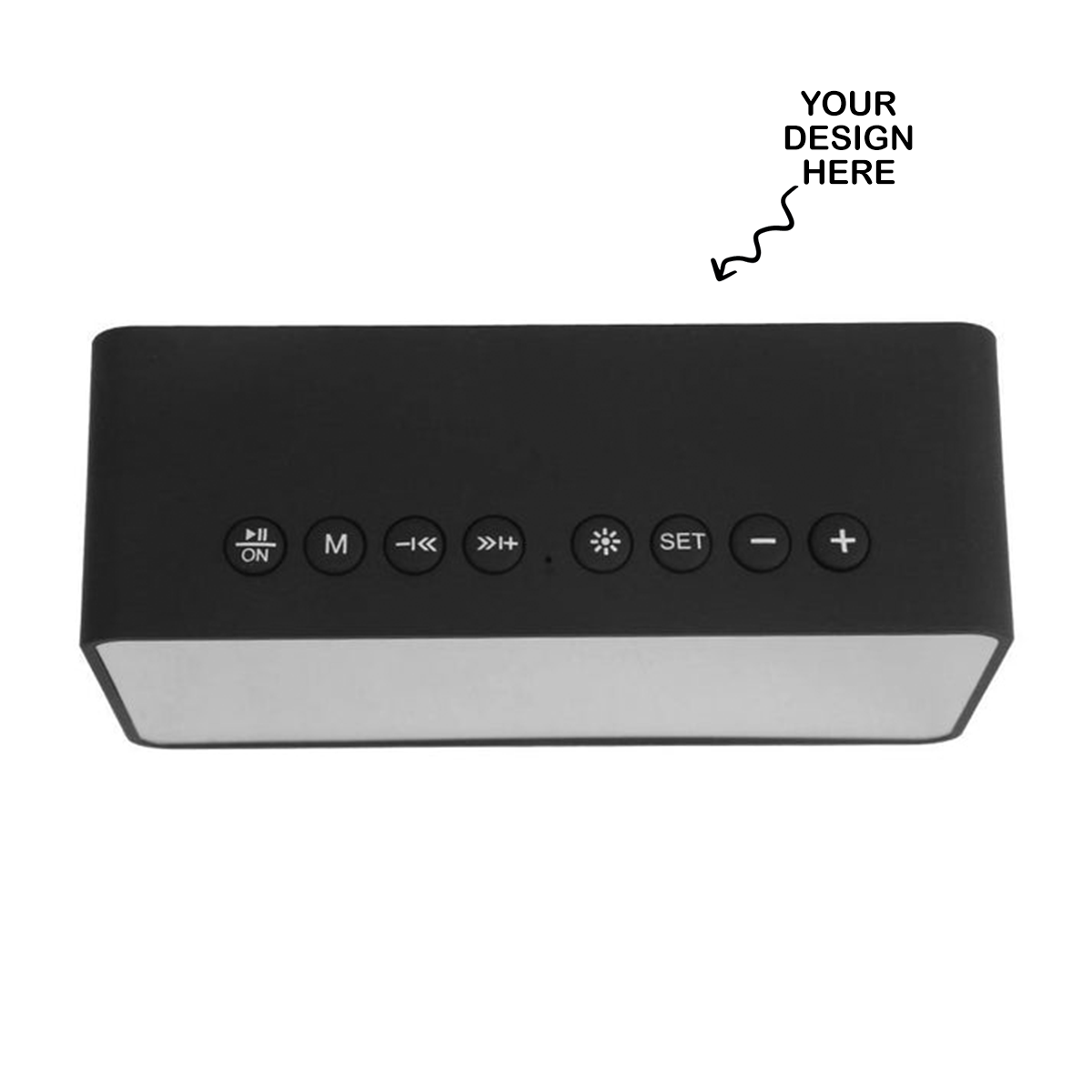 Personalized Bluetooth Speaker cum Mirror Alarm Clock - For Office Use, Personal Use, or Corporate Gifting - LO-GS11