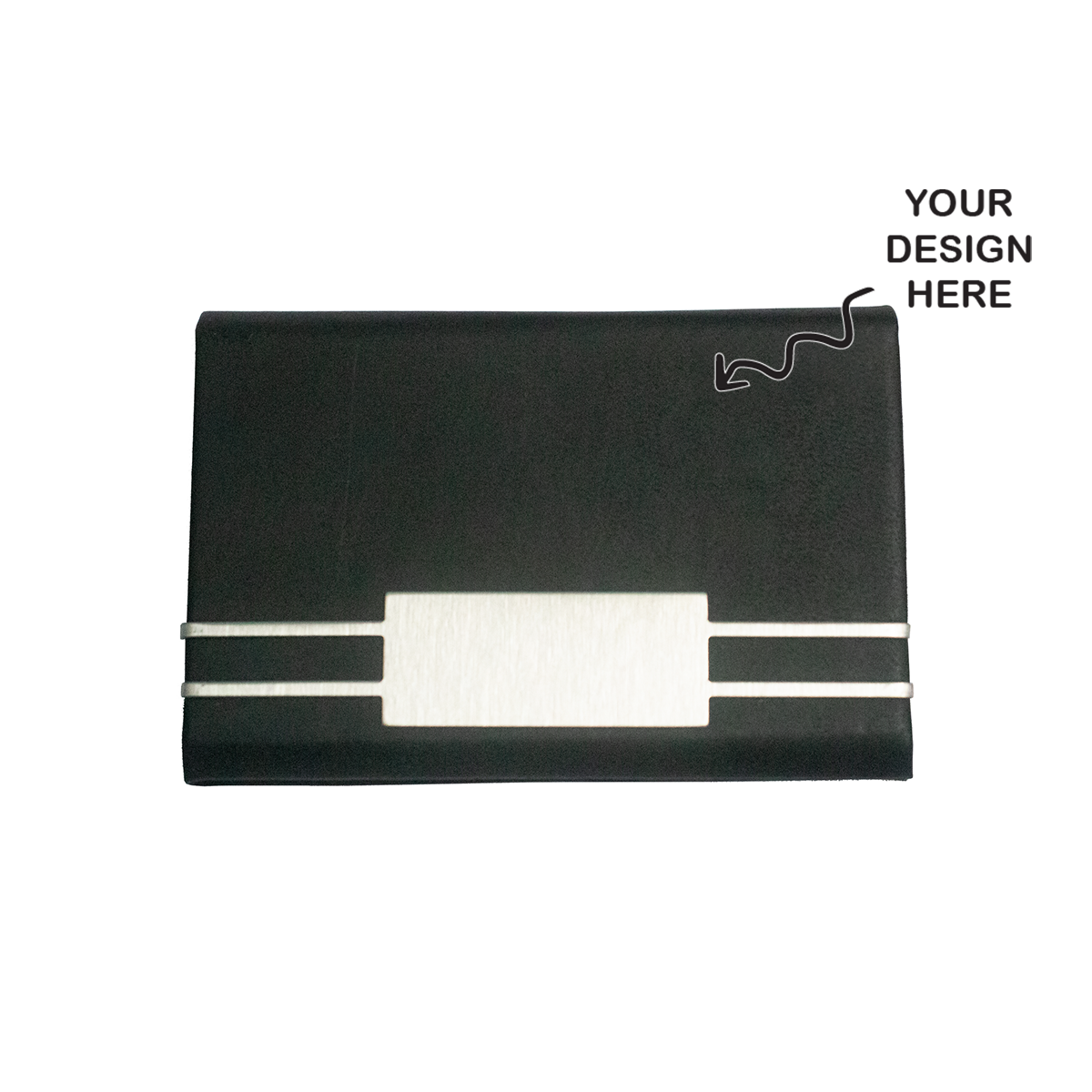 Personalized Engraved Black Magnetic Business Visiting Card Holder - For Corporate Gifting, Event Gifting, Freebies, Promotions JA MCH18