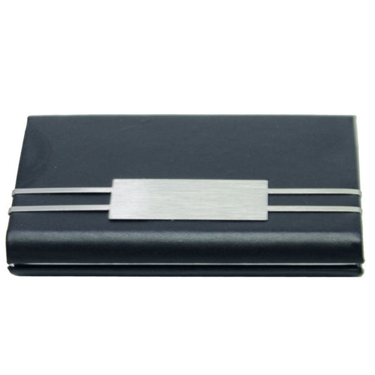 Personalized Engraved Black Magnetic Business Visiting Card Holder - For Corporate Gifting, Event Gifting, Freebies, Promotions JA MCH18