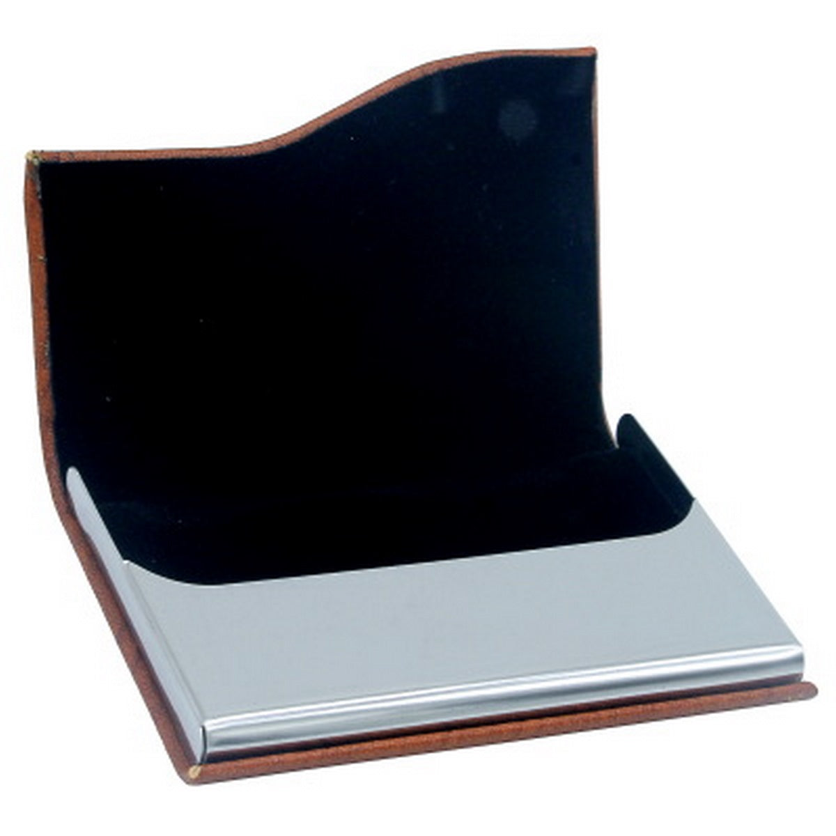 Personalized Engraved Tan Magnetic Business Visiting Card Holder - For Corporate Gifting, Event Gifting, Freebies, Promotions JA MCH29BR