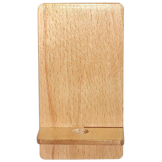 Personalized Folding Wooden Mobile Phone Holder cum Stand - For Personal, Corporate Gifting, Return Gift, Event Gifting, Promotional Freebies JAMHWF00