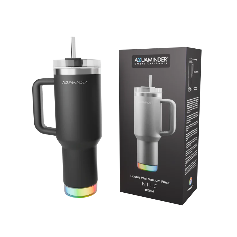 Personalized 1.2L Stainless Steel Smart Tumbler with Handle, Straw & Lid | Premium SS304 Hydration Reminder Bottle – For Corporate Gifting, Return Gift, Event Gift, Promotions XTNILE - The Gifting Marketplace